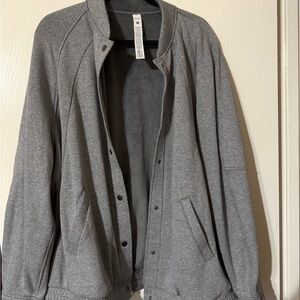 Lululemon Athletica Gray Scuba Jacket